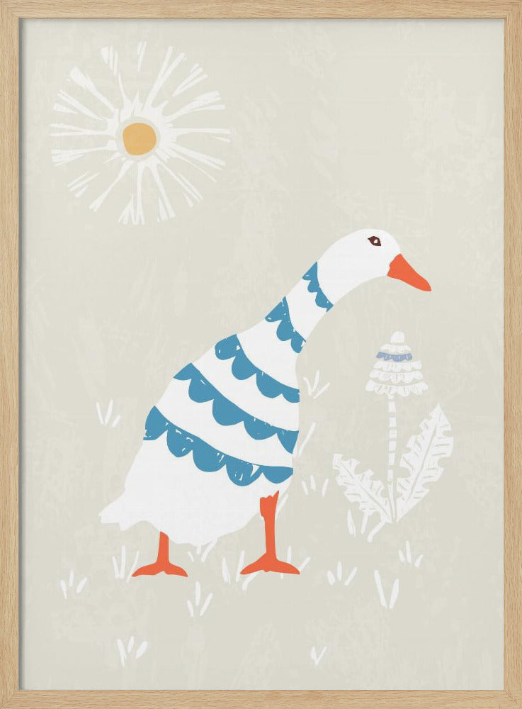 Gansjes in de zon | Poster
