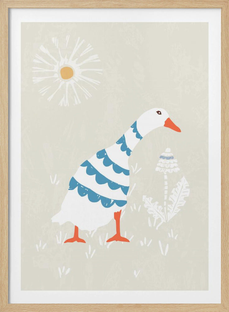 Gansjes in de zon | Poster