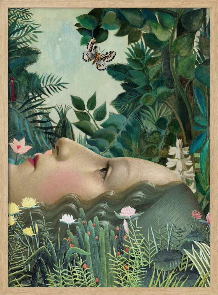 Giovanna in tropische tuin | Poster