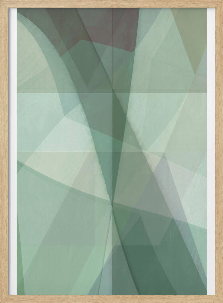 Groene Facetten | Poster