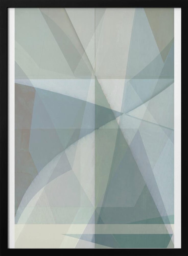 Geometrische vormen in gedempte tinten | Poster