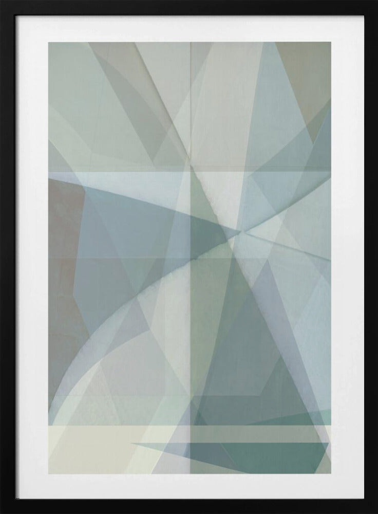 Geometrische vormen in gedempte tinten | Poster