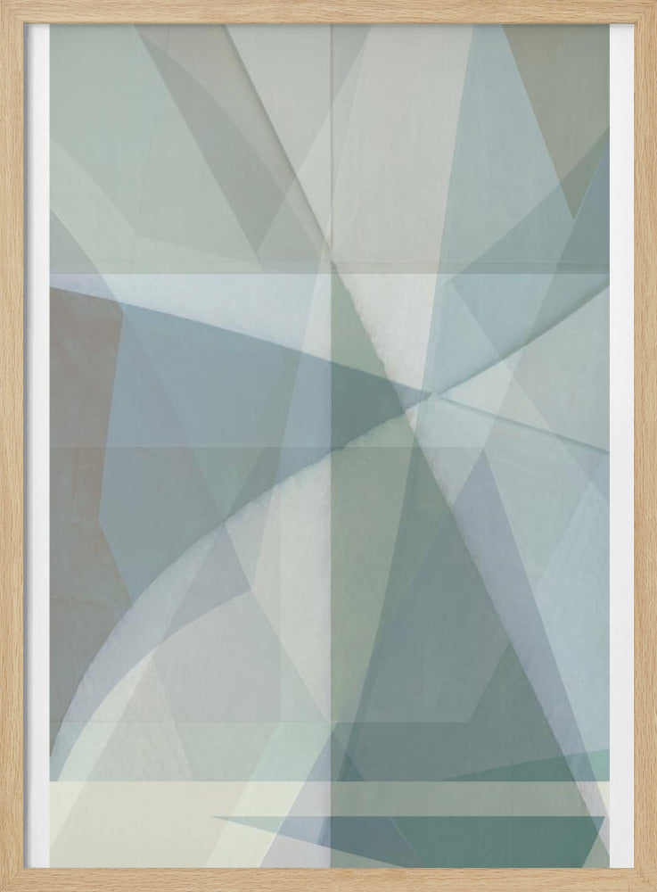 Geometrische vormen in gedempte tinten | Poster