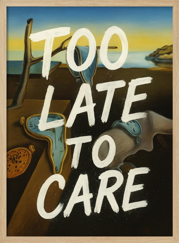 Te laat om je zorgen te maken | Poster