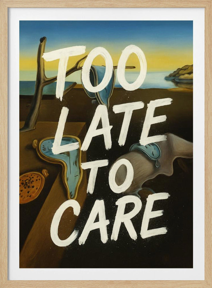 Te laat om je zorgen te maken | Poster