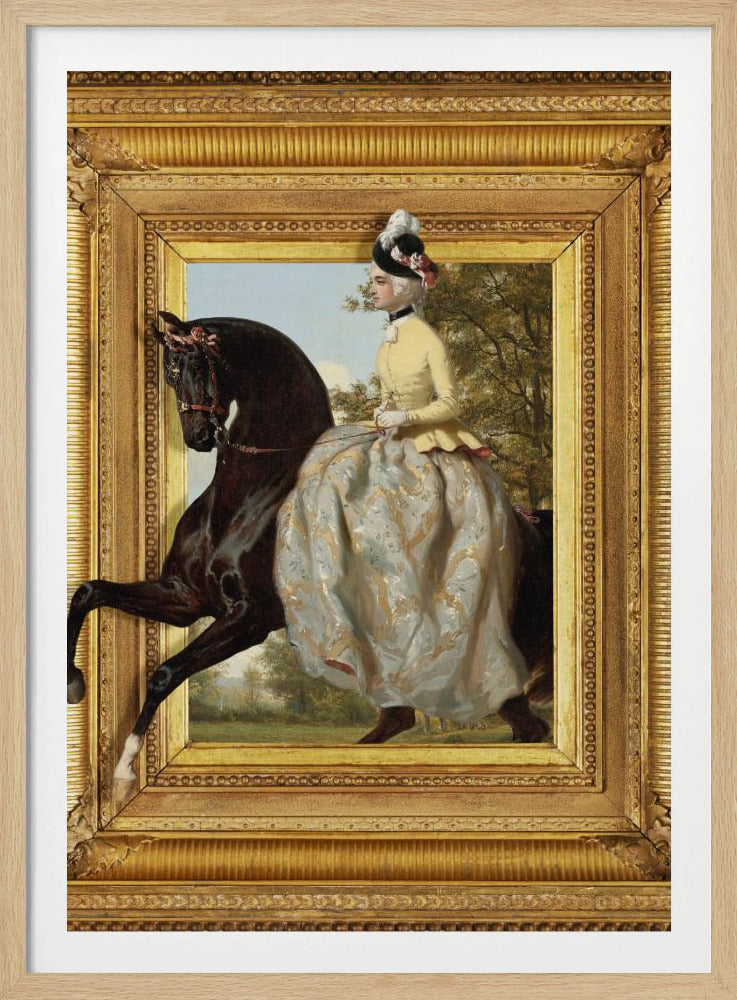 De dame en haar paard | Poster