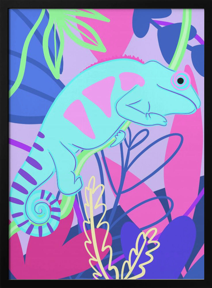 Kleurrijke kameleon | Poster