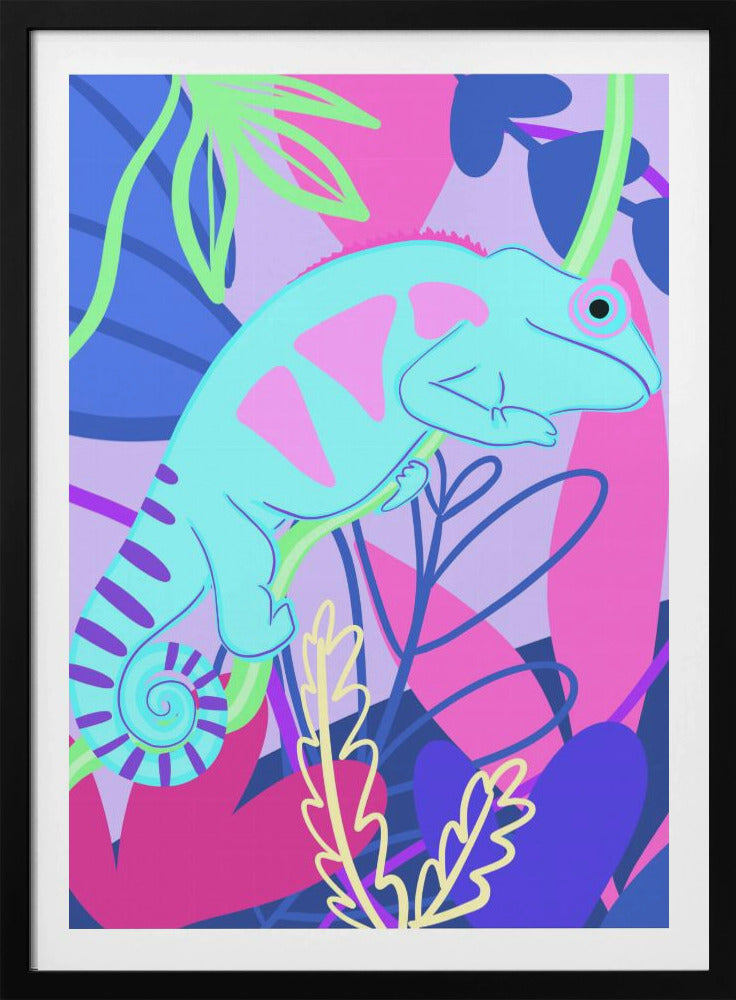 Kleurrijke kameleon | Poster
