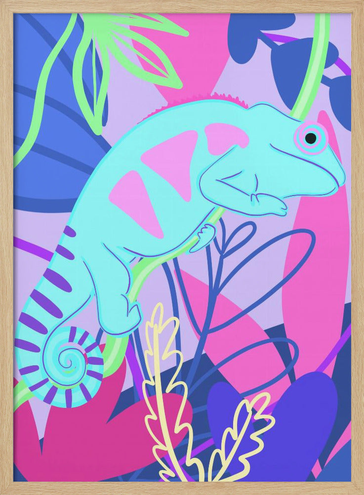 Kleurrijke kameleon | Poster