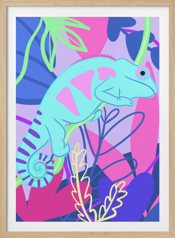 Kleurrijke kameleon | Poster