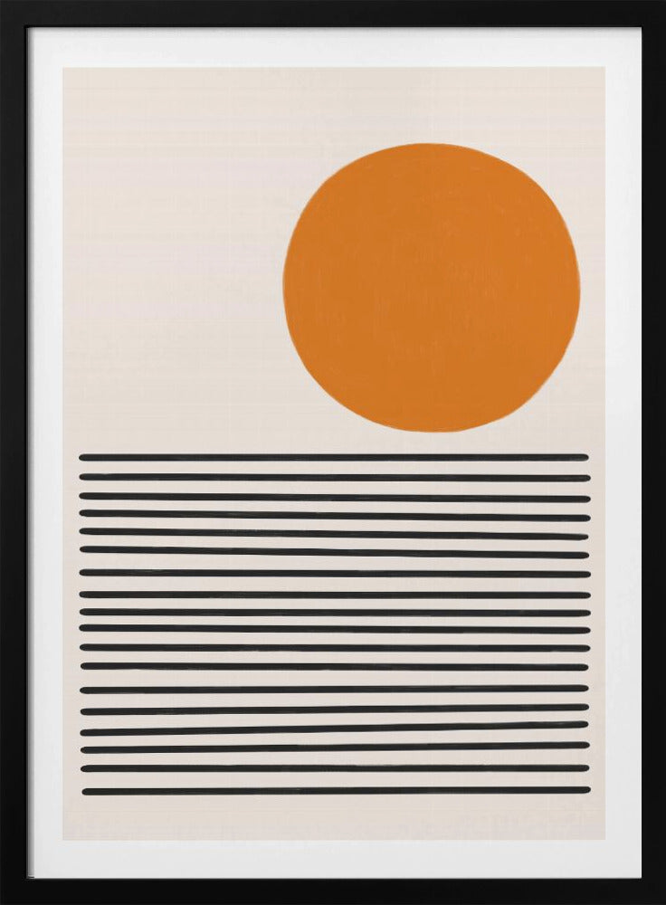 Minimalistisch zeelandschap | Poster