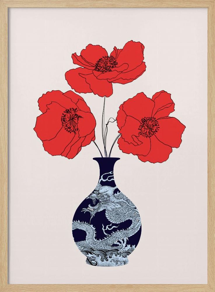 Drie klaprozen | Poster