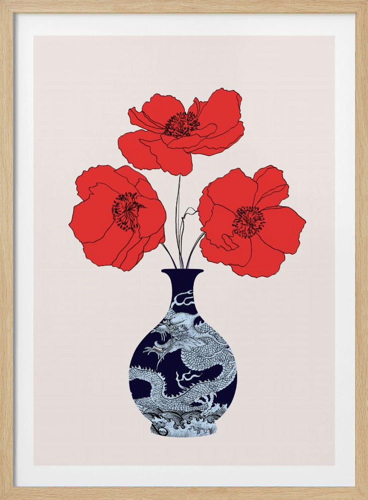 Drie klaprozen | Poster