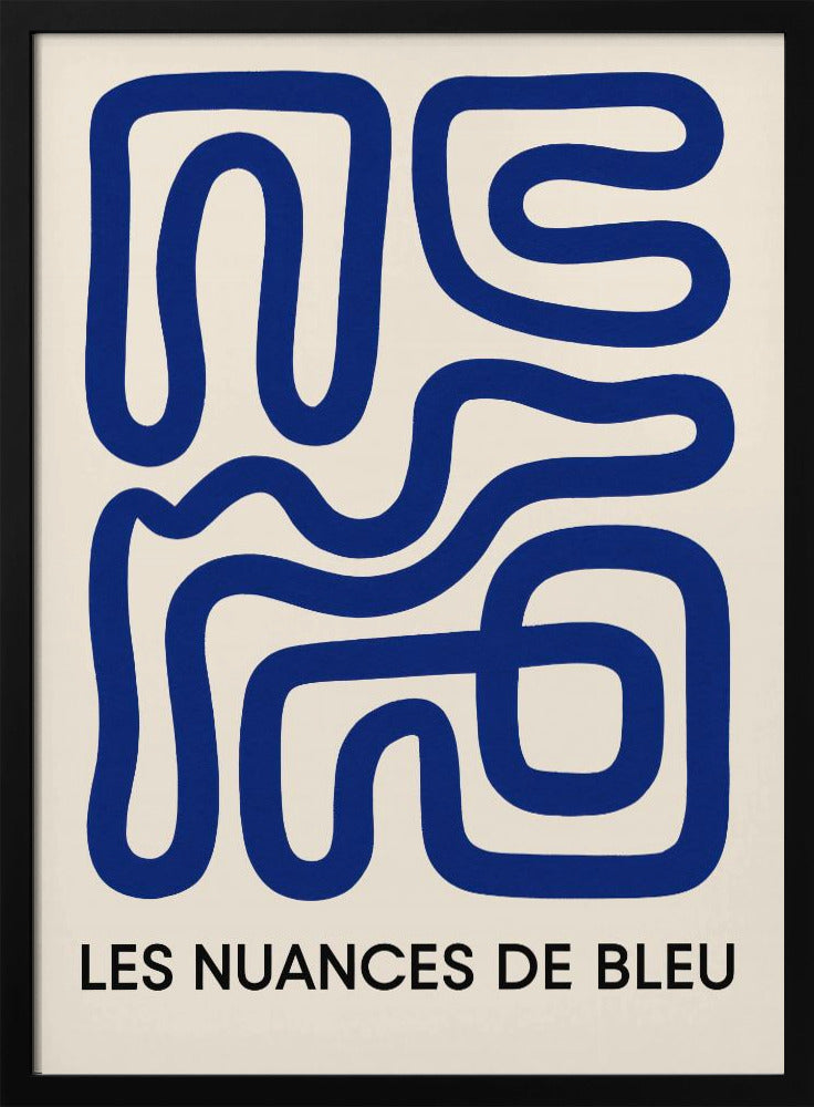 Blauwe Doolhofstroom | Poster