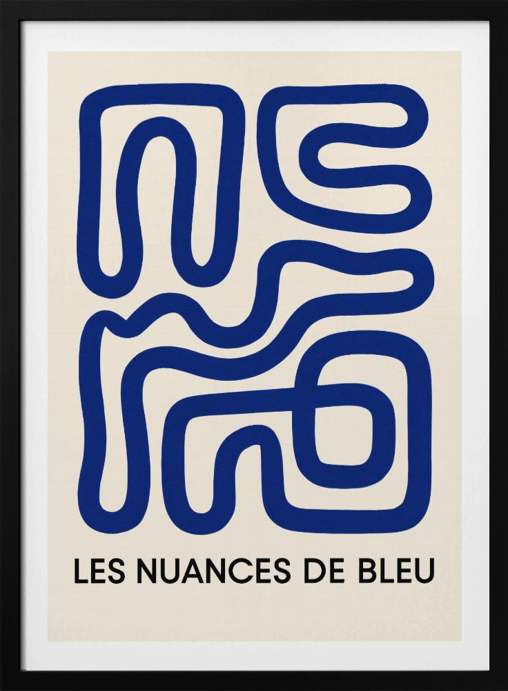 Blauwe Doolhofstroom | Poster