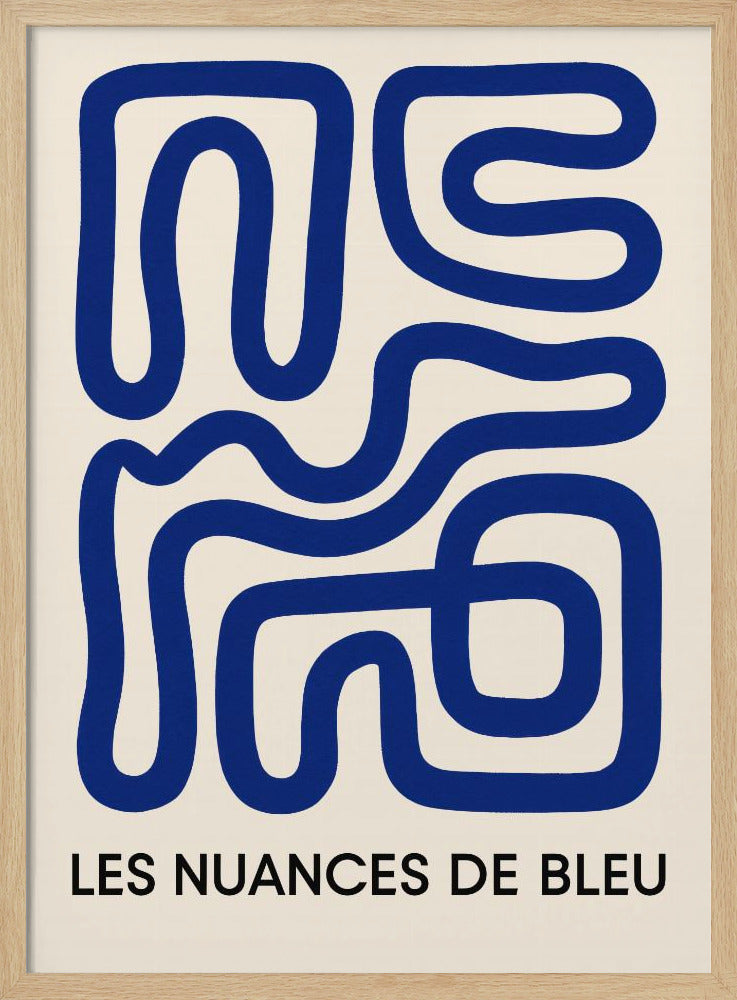 Blauwe Doolhofstroom | Poster