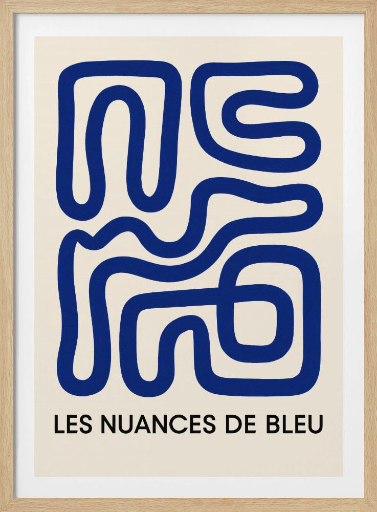 Blauwe Doolhofstroom | Poster