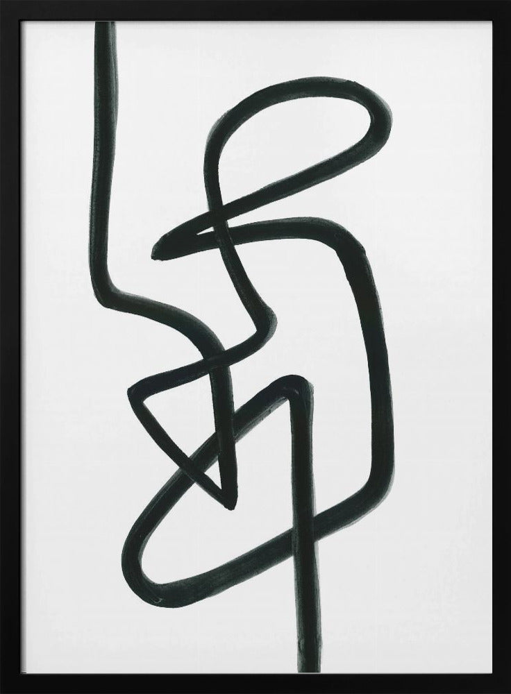 Ontspanhouding Zwart | Poster