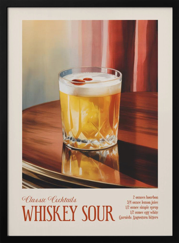 Klassieke cocktails - Whiskey Sour | Poster
