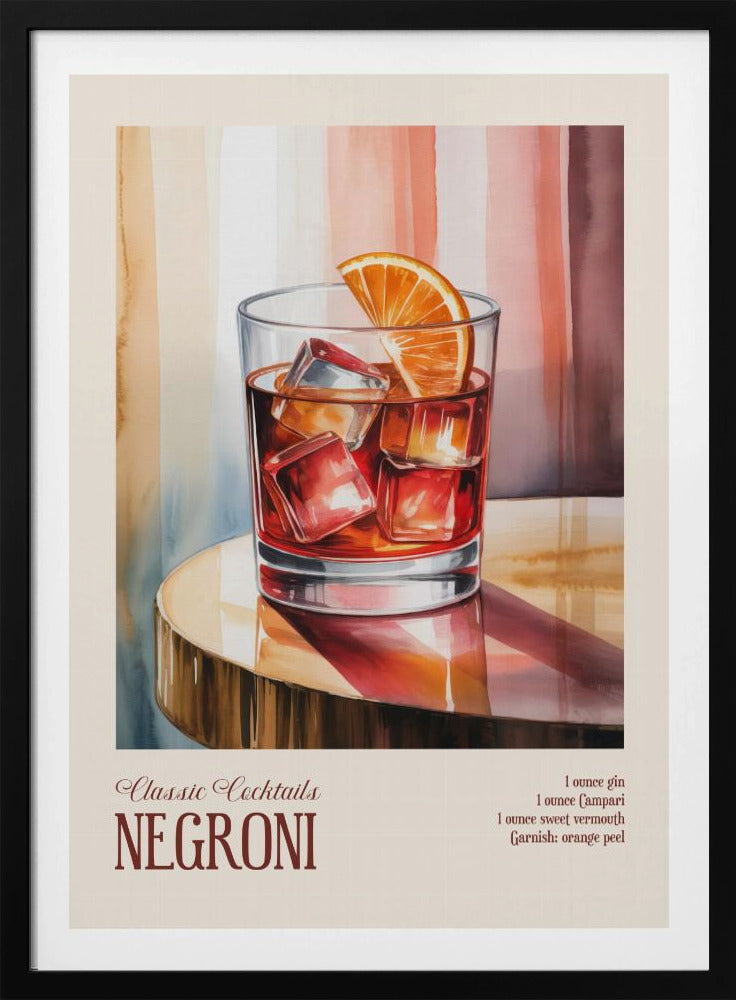 Klassieke cocktails - Negroni | Poster