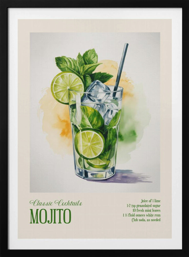 Klassieke cocktails - Mojito | Poster