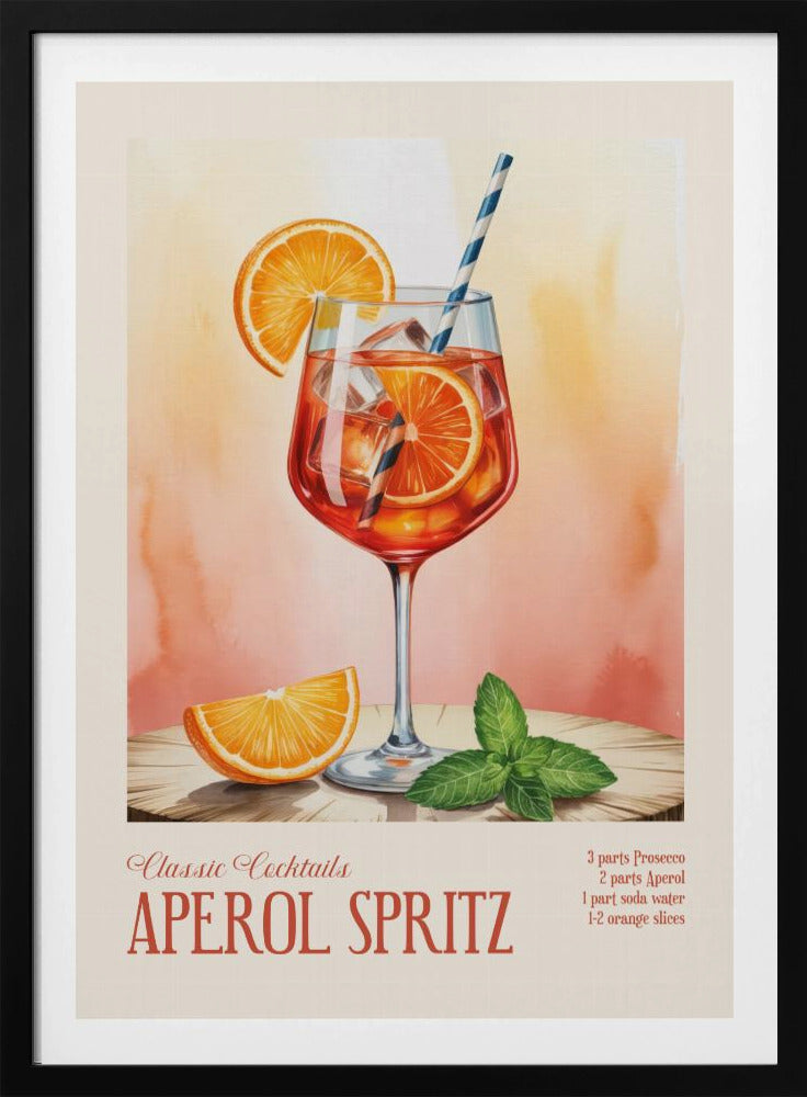Klassieke cocktails - Aperol Spritz | Poster