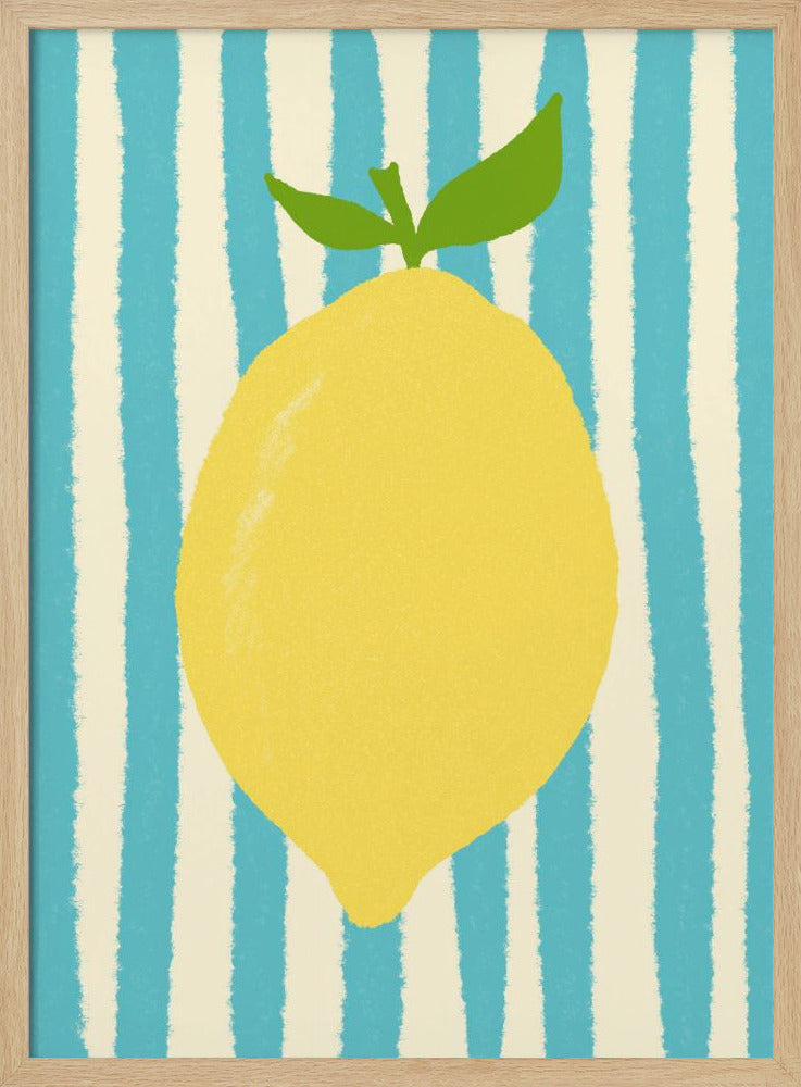 Limone lichtblauw | Poster