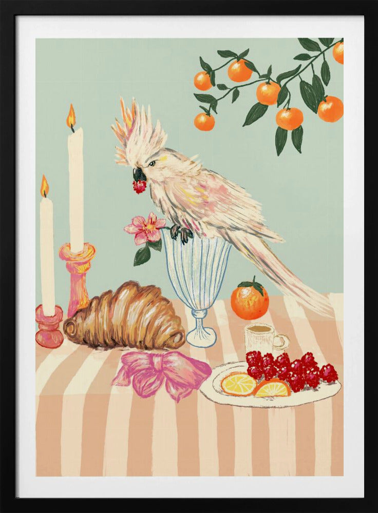 Ontbijt met vogel | Poster