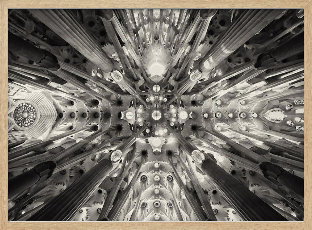 Kunstmatig bos - Sagrada Familia | Poster