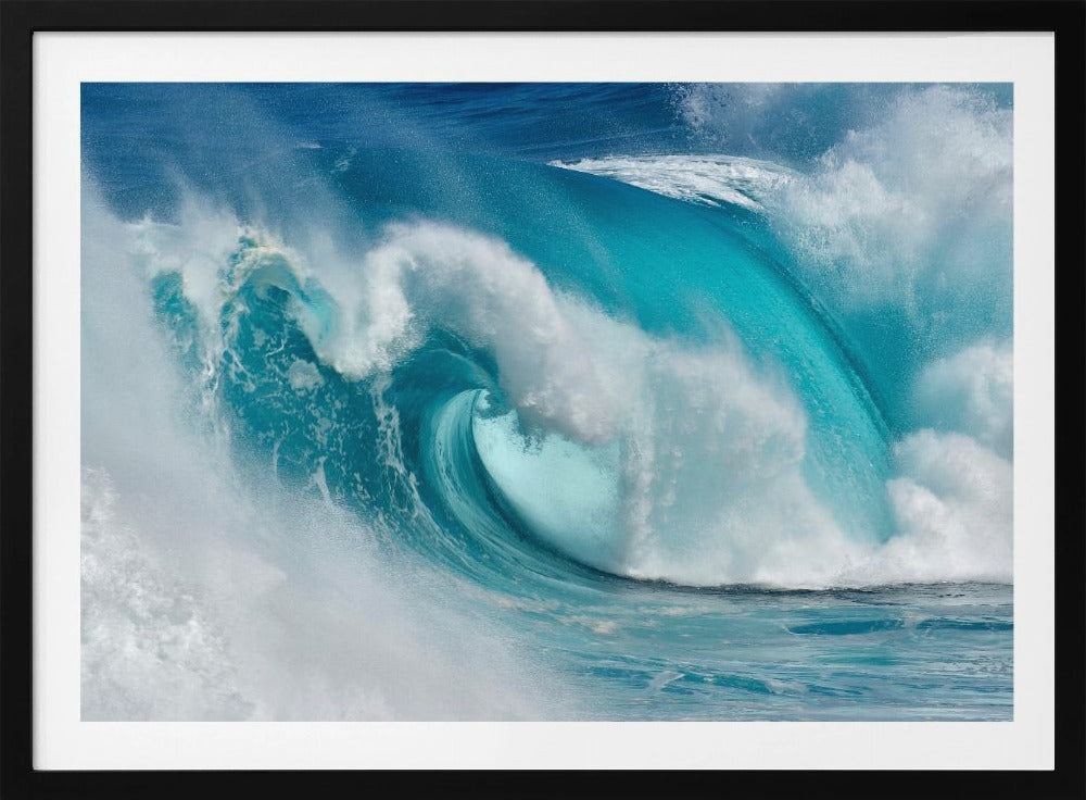 Als de oceaan verandert in blauw vuur | Poster