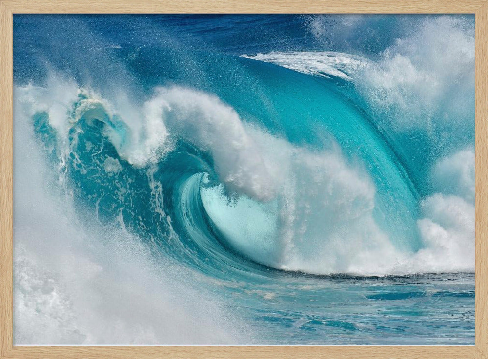 Als de oceaan verandert in blauw vuur | Poster