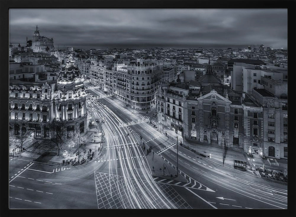 Stadslichten van Madrid | Poster