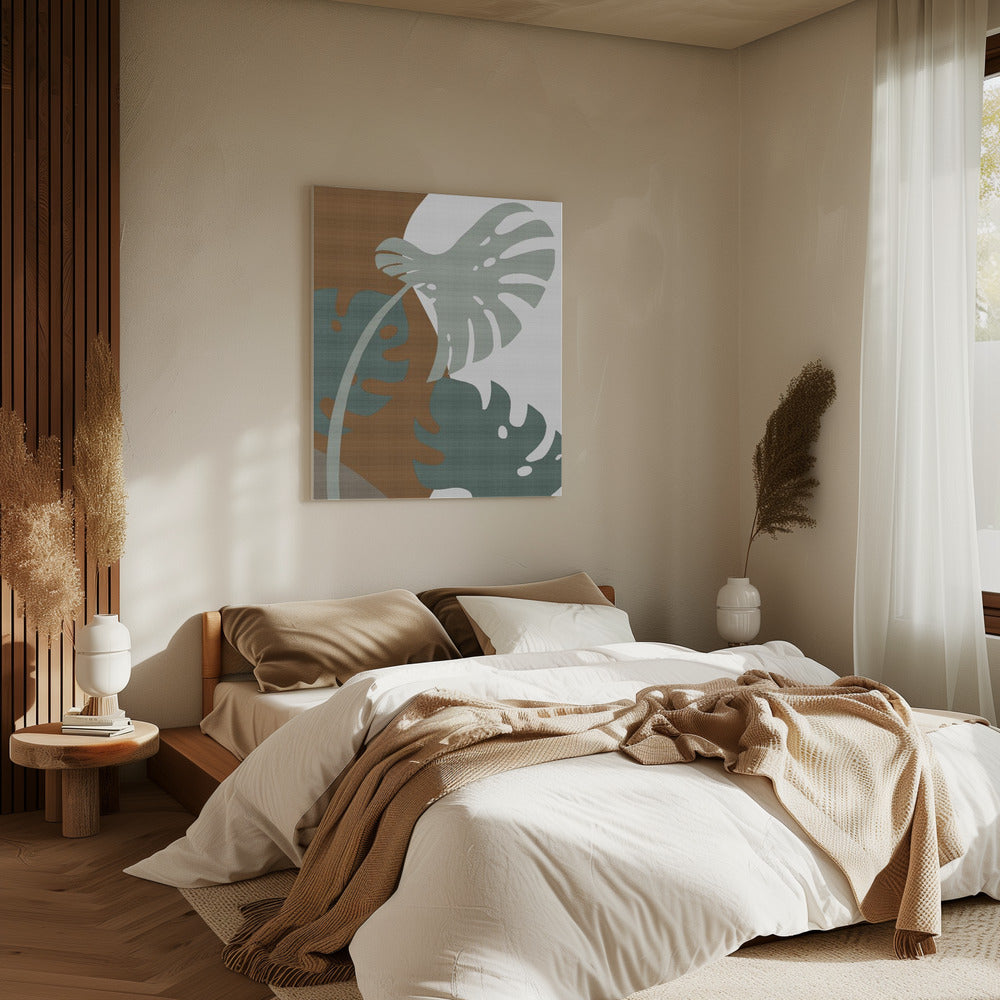 Monstera Uitsnede 03 | Canvas
