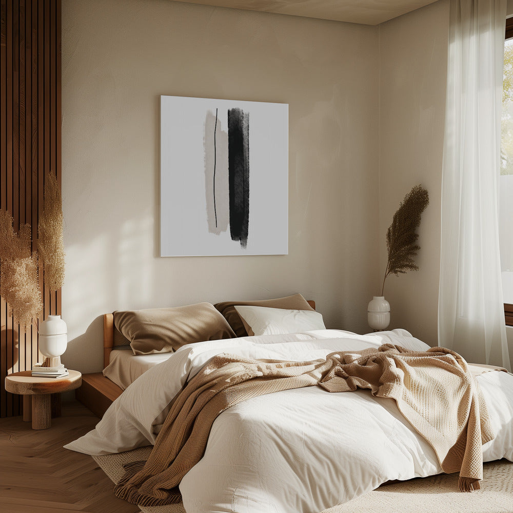 Monochroom evenwicht | Canvas