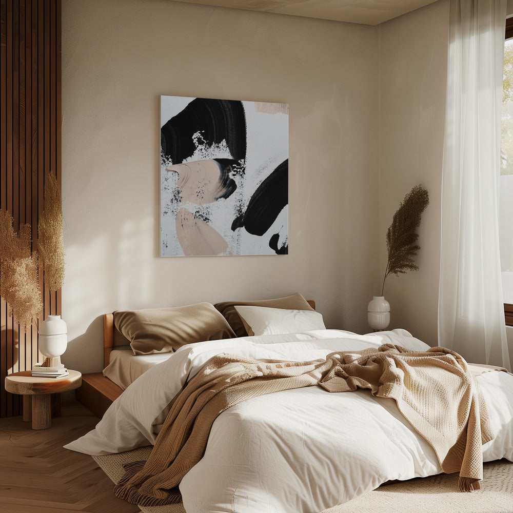 Zwart en naakt | Canvas