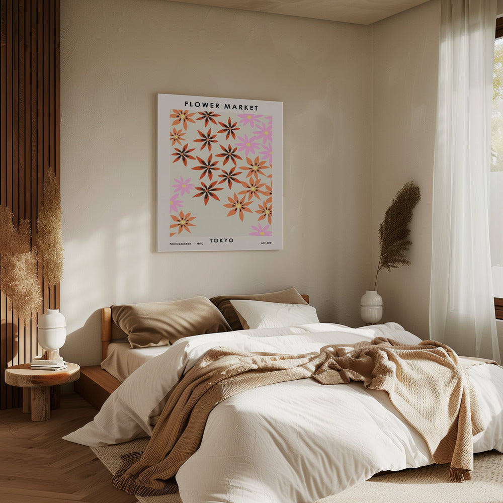 Bloemenmarkt Tokio | Canvas