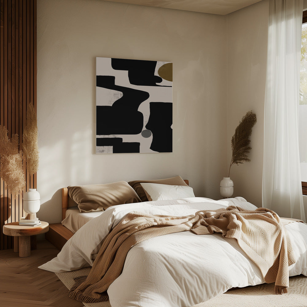 Curven en schaduwen | Canvas