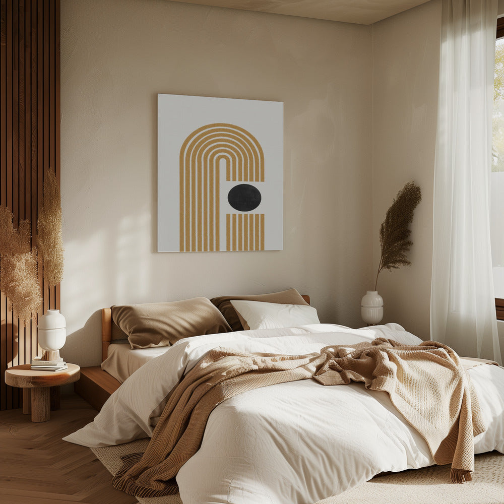 Gouden Echo Paden | Canvas
