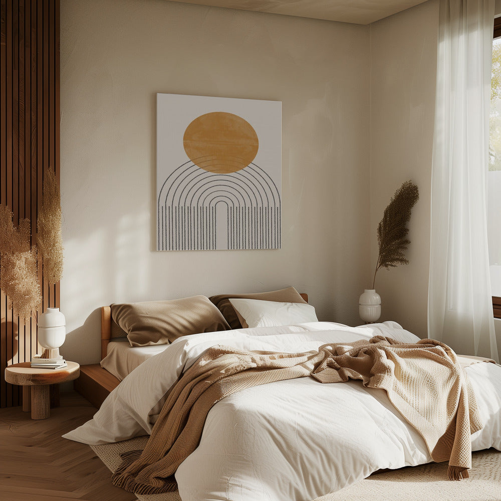Arc and Sunburst | Canvas