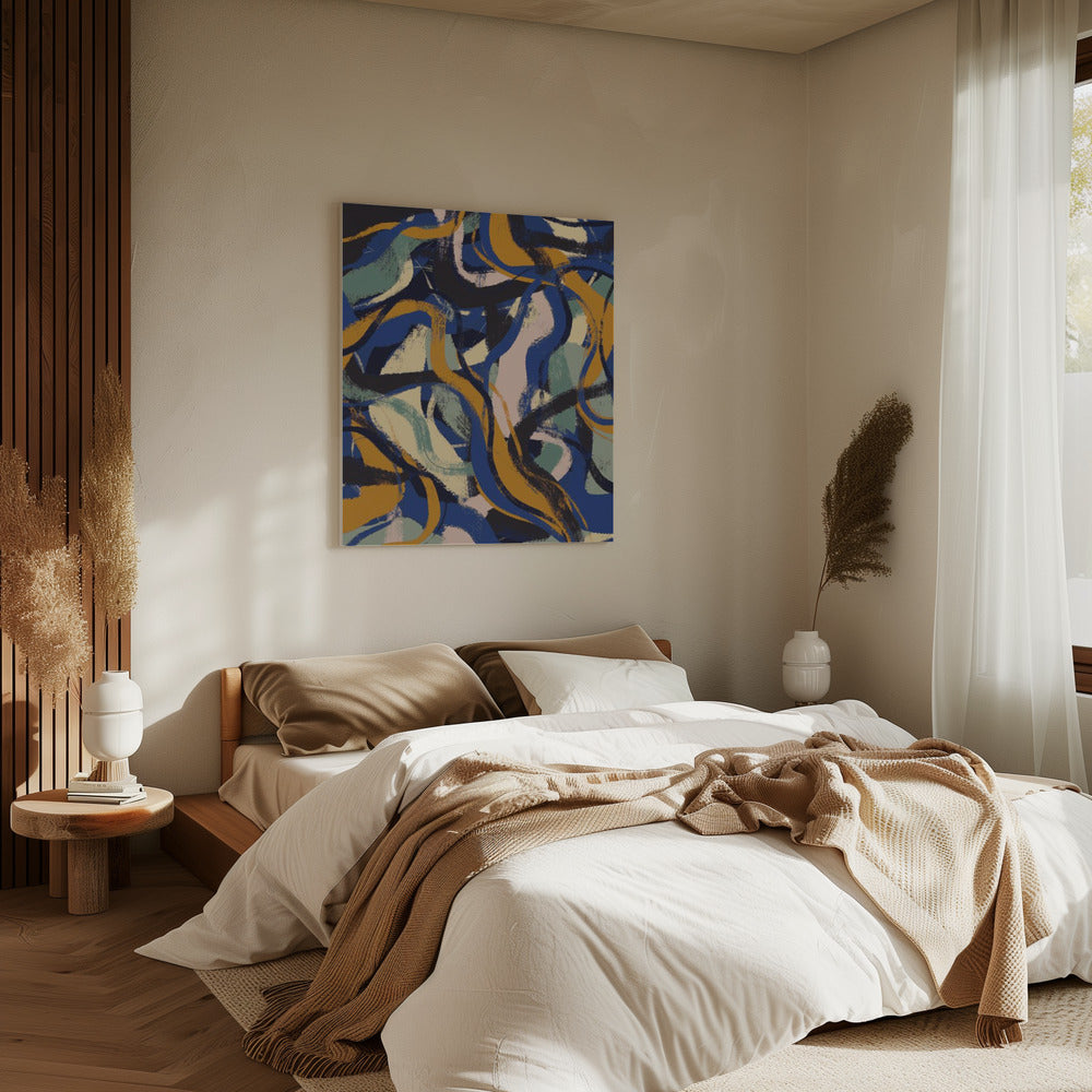 Levendige Stromen | Canvas