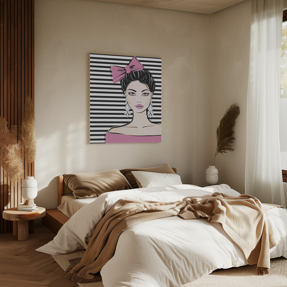 Gestreepte elegantie | Canvas
