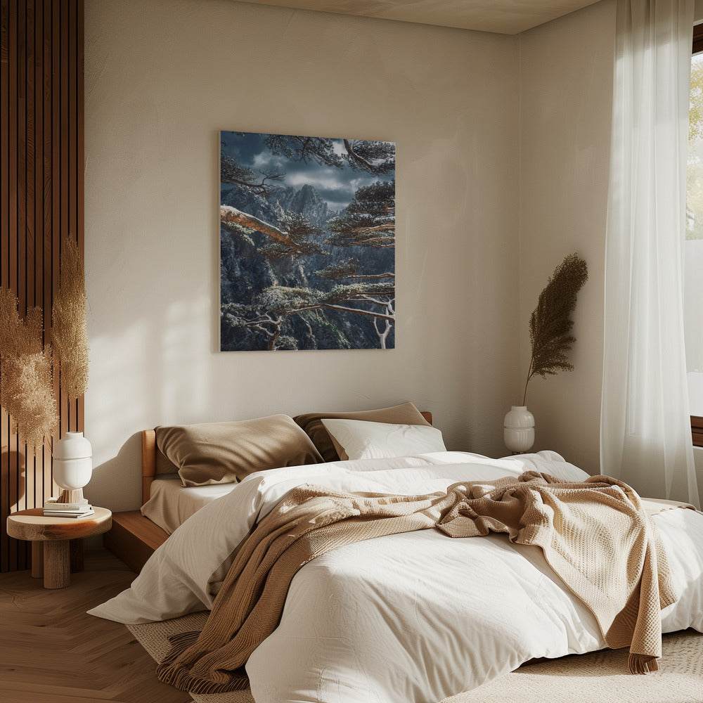 Yellow mountain | Canvas
