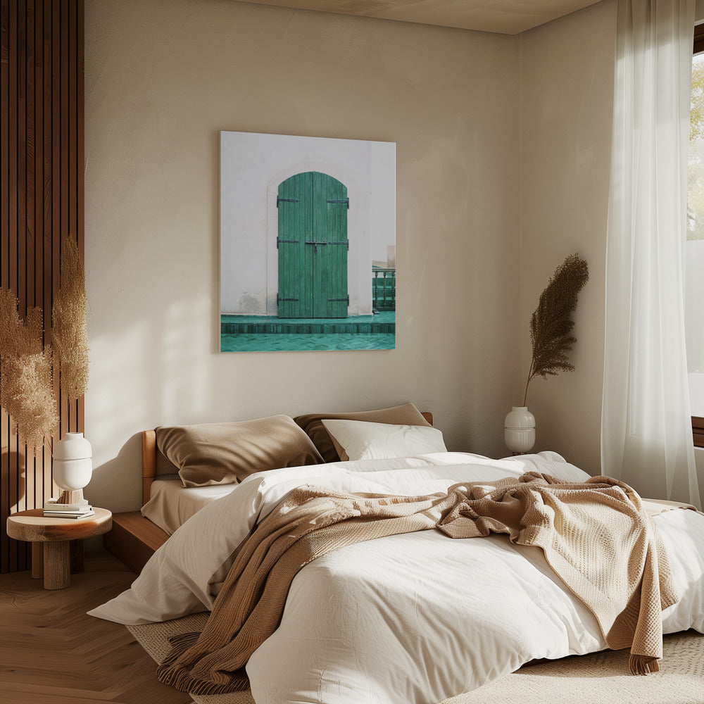 Marrakesh Groene Deur | Canvas