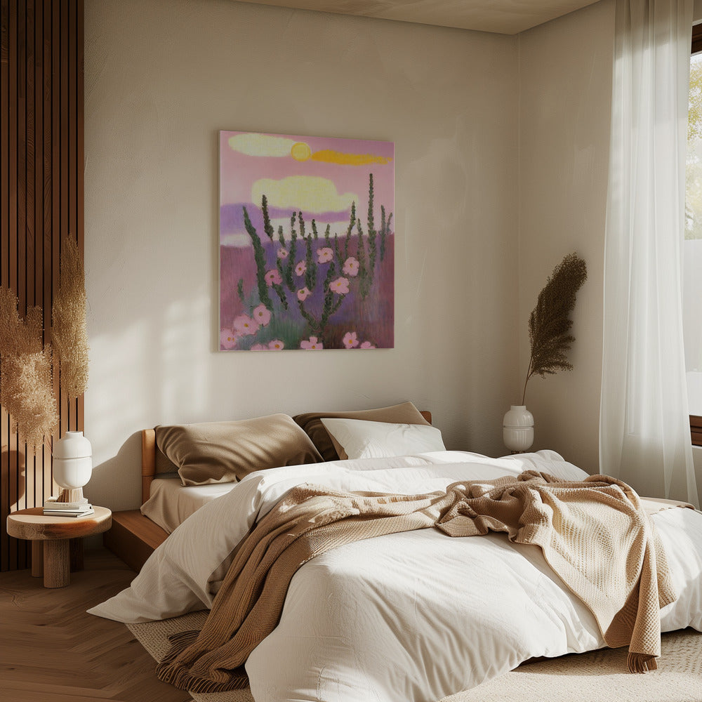 Woestijnbloesemzonsopgang | Canvas