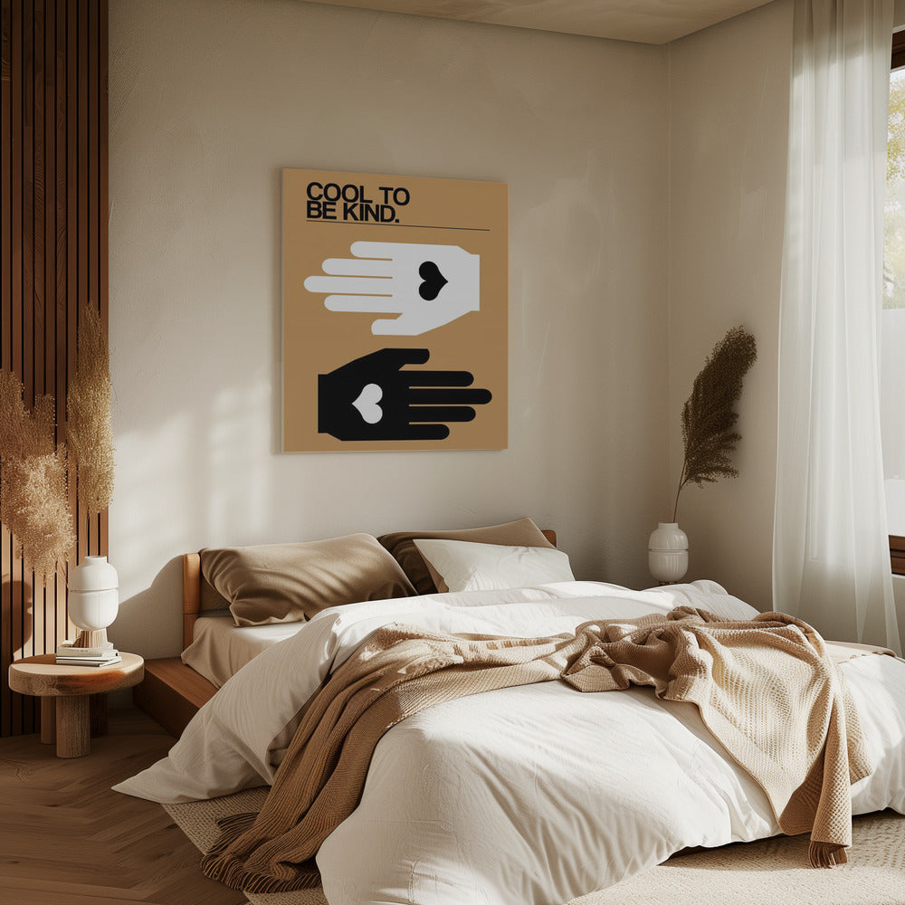 Cool To Be Kind Woestijn | Canvas
