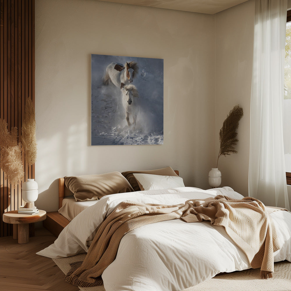Twee paarden | Canvas