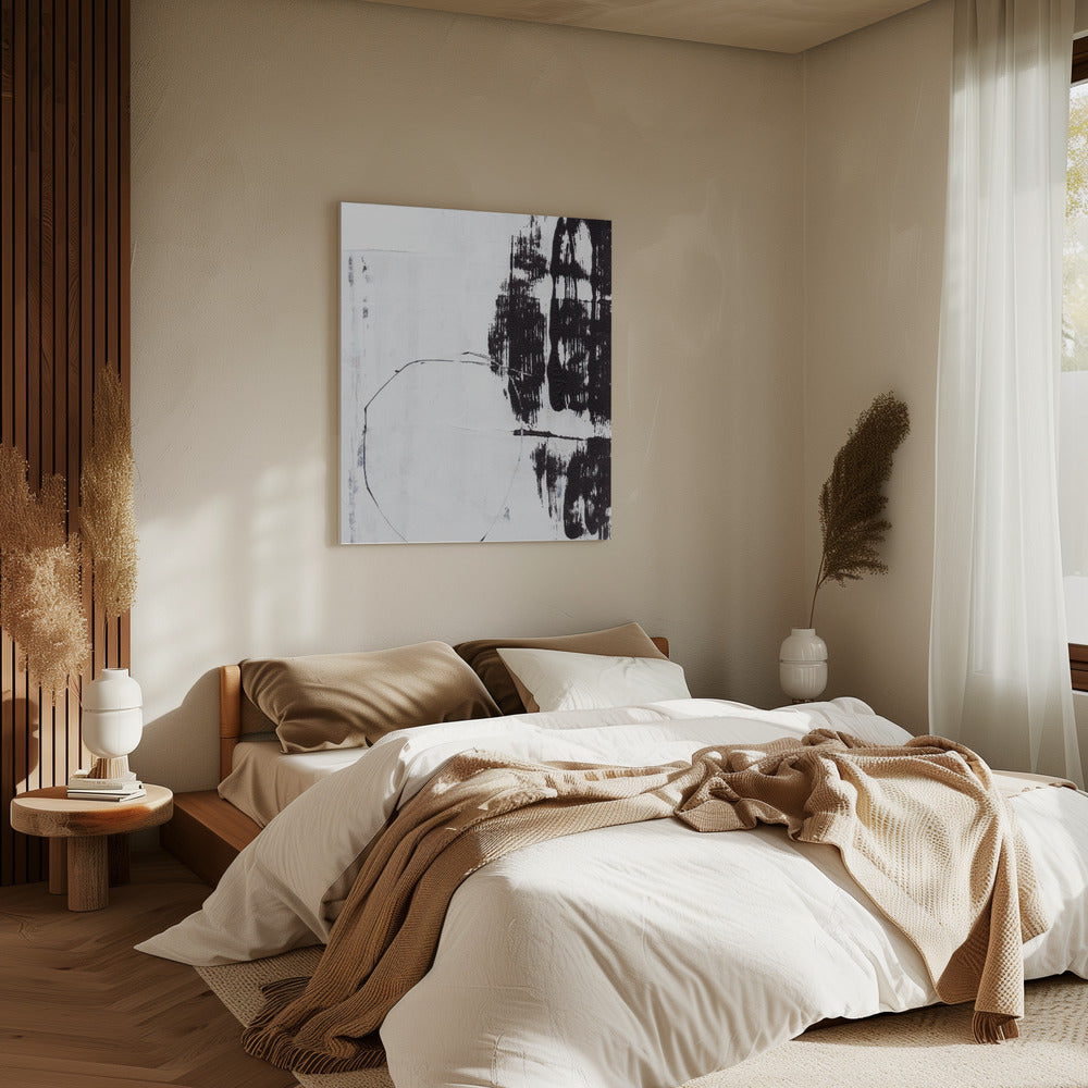 Bold Black Brushstrokes | Canvas