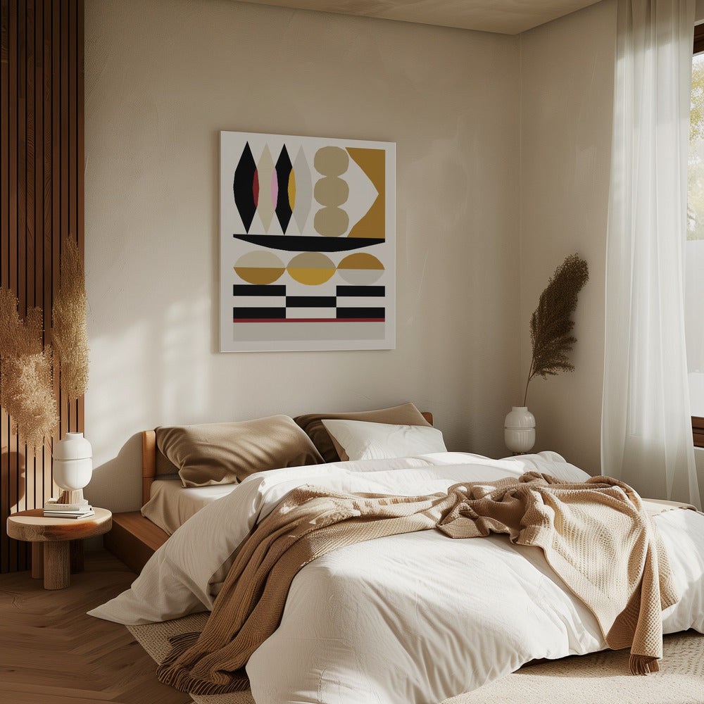 Abstracte compositie 25 | Canvas