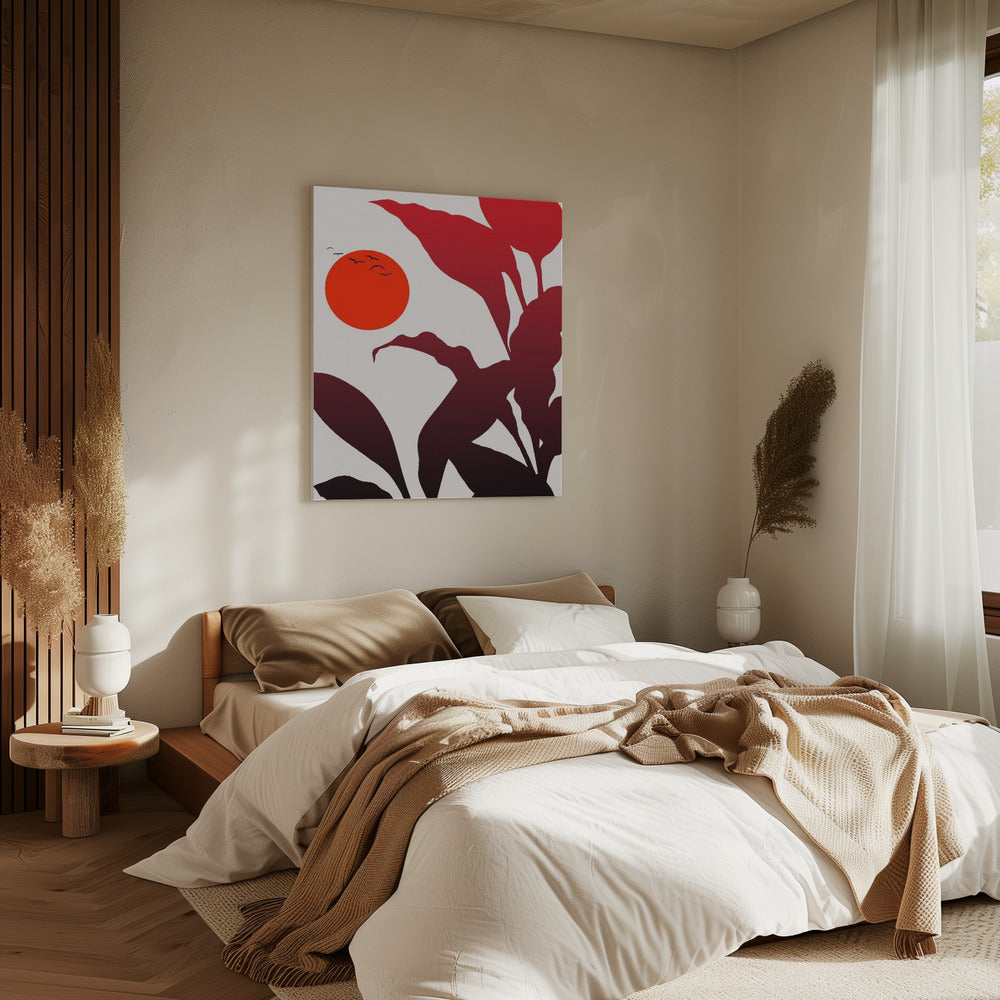 Tropische zonsondergang | Canvas