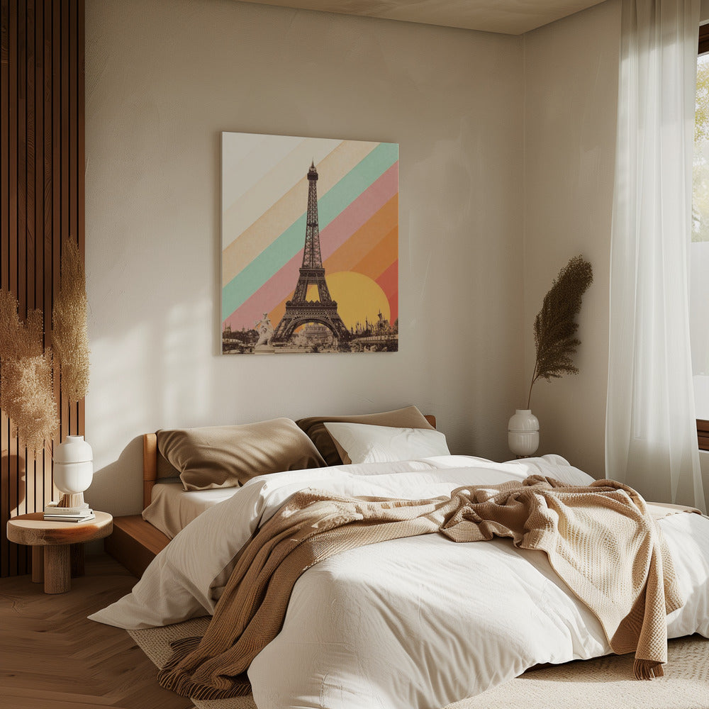 Eiffeltoren Regenboog | Canvas
